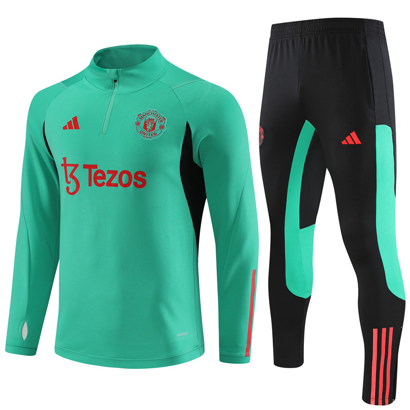 Manchester United 23-24 Long Sleeve Training Set -Green